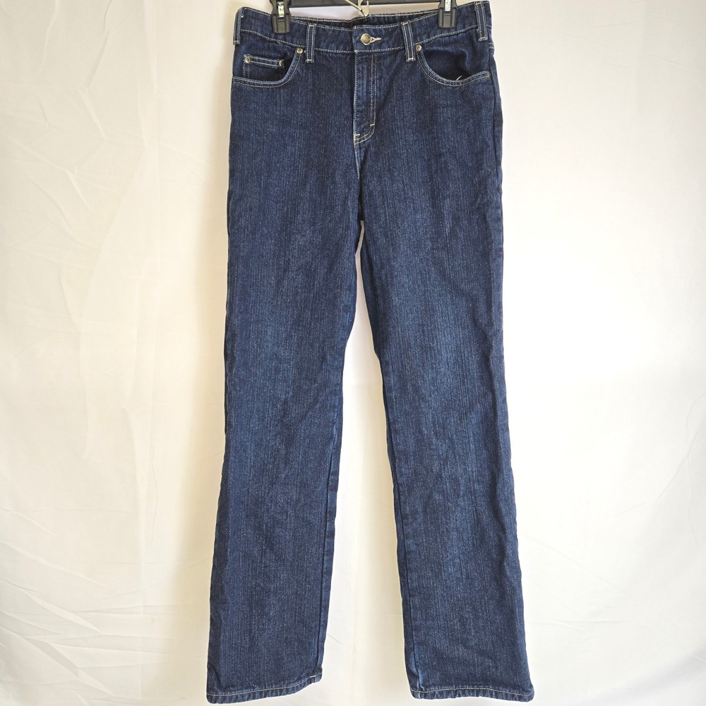 Dickies Flannel Lined Straight Leg Jeans, Size 8 Tall, FD117SVB Discontinued